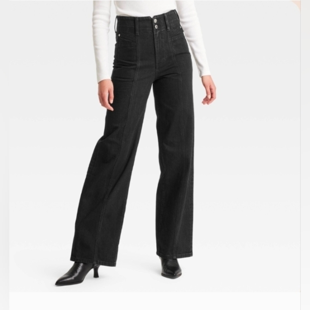 NWT Universal Thread Women's High Rise Black Jeans size 2